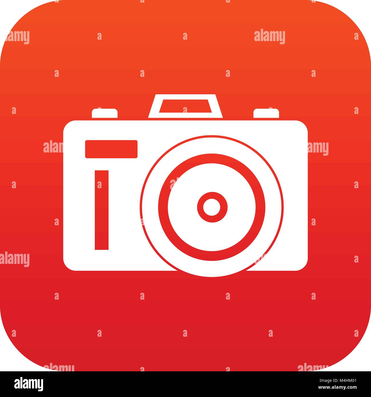 Photocamera icon digital red Stock Vector