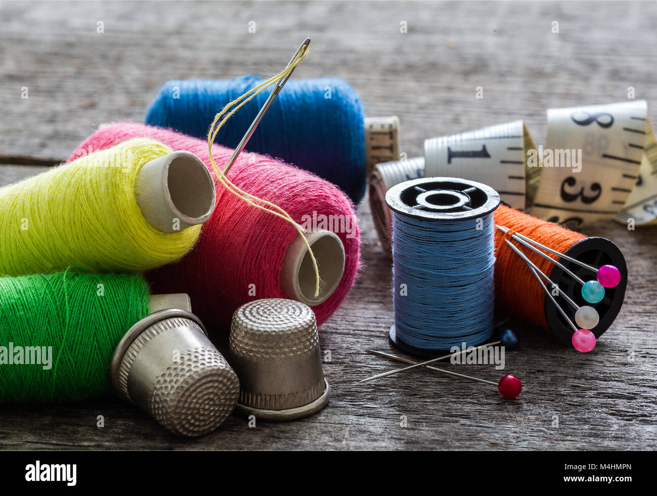 Sewing equipment, tools Stock Photo - Alamy