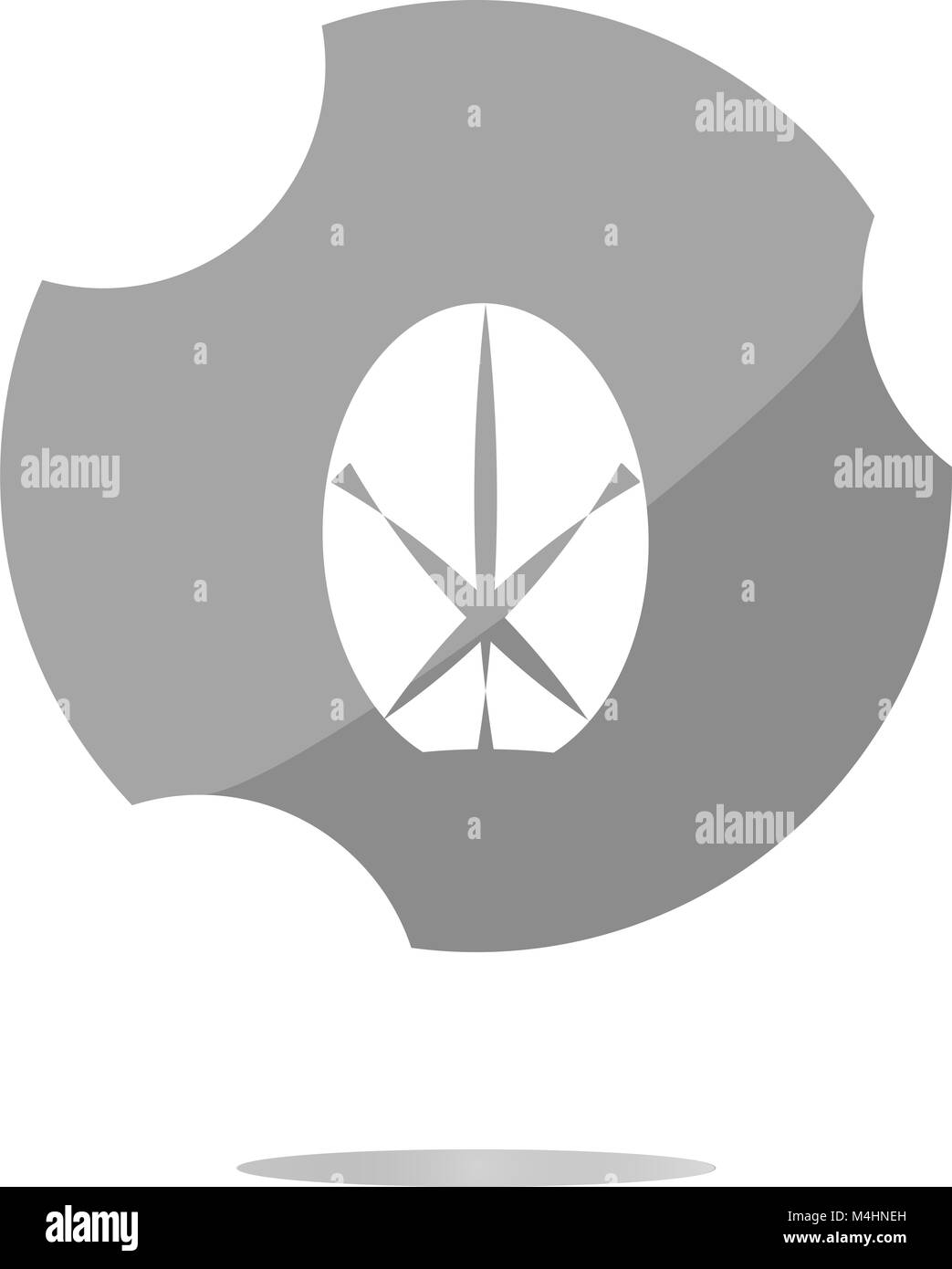 Easter egg sign icon. Easter tradition symbol Stock Photo