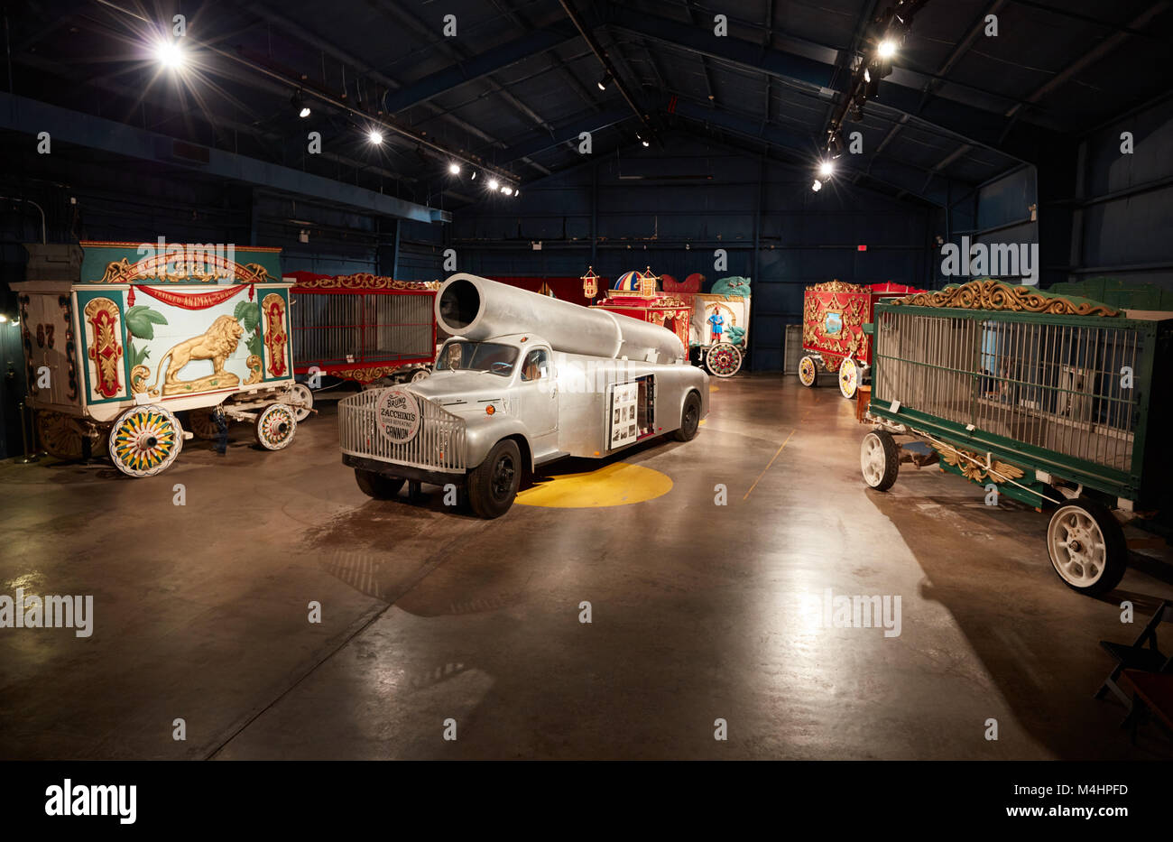 Circus wagons at the Ringling Museum, Sarasota, Florida Stock Photo