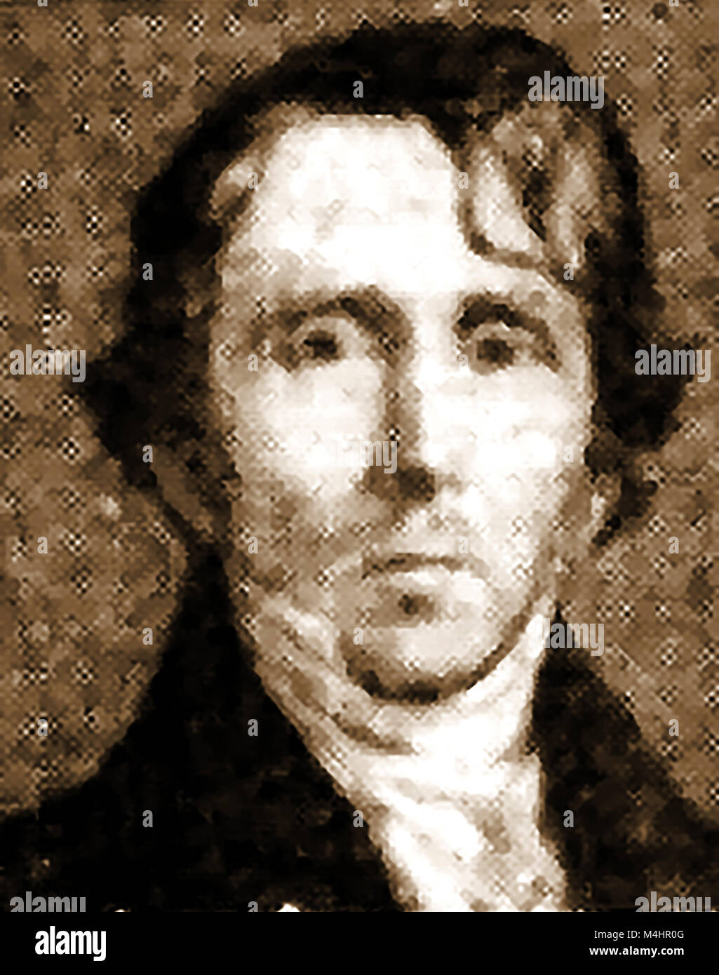 Portrait of  William Ellery Channing.(1780-1842)  American Unitarian preacher  and author - 1921 illustration Stock Photo