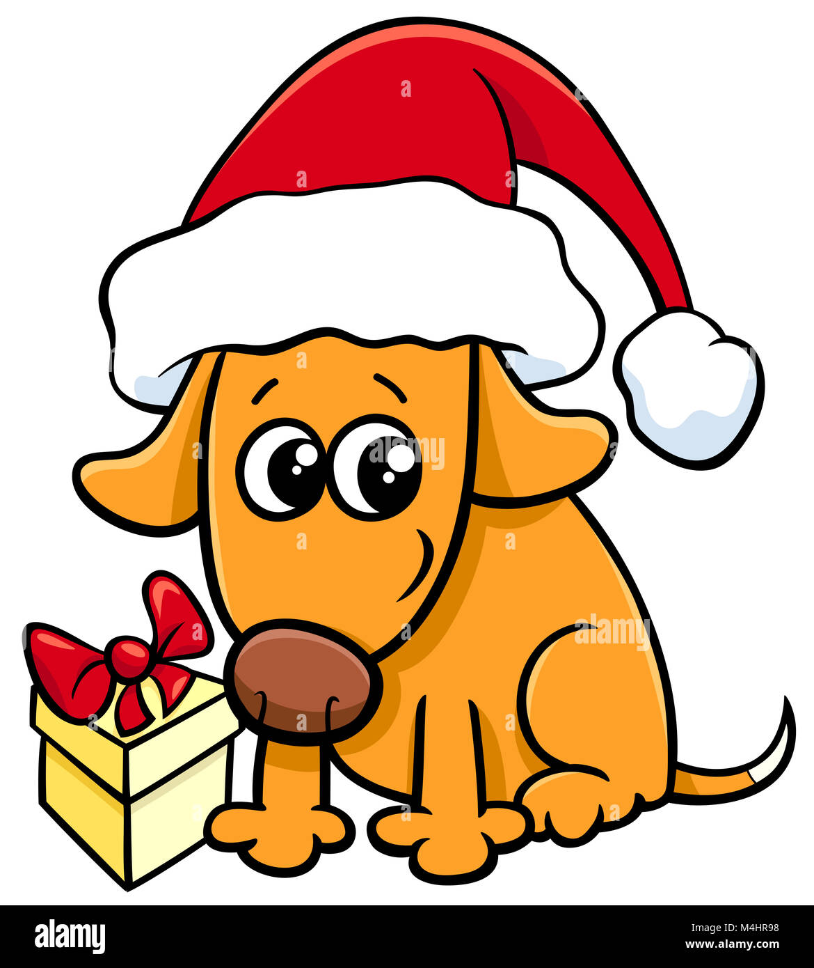 Dog christmas cartoon hi-res stock photography and images - Alamy