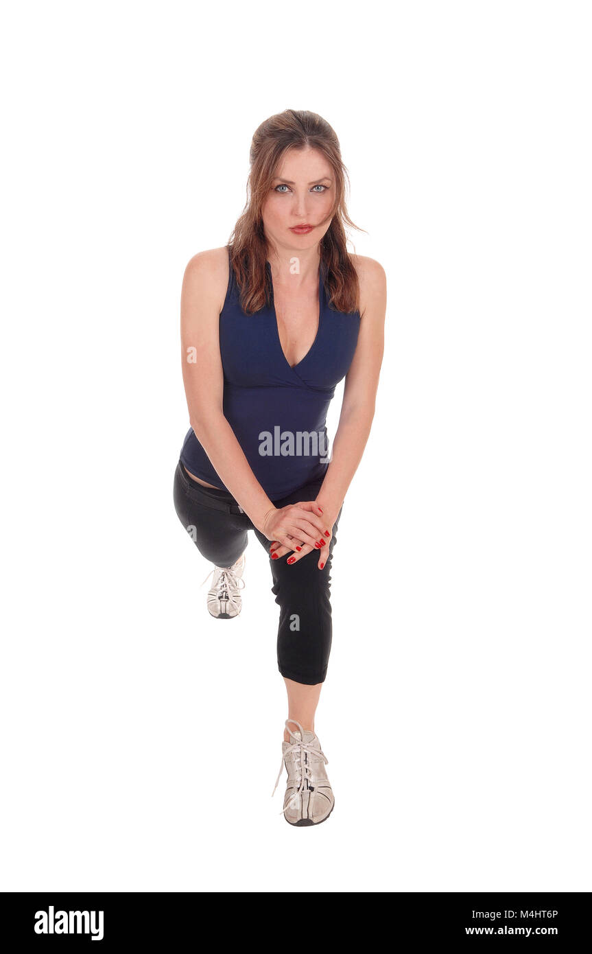 Exercises for stretching hi-res stock photography and images - Alamy