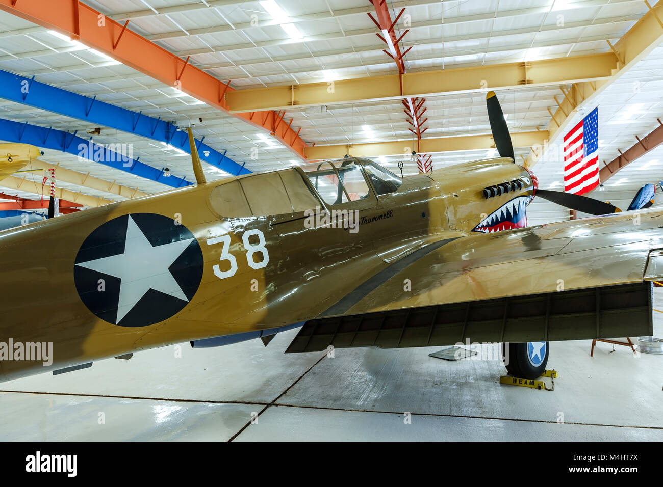 P-40 Warhawk, War Eagles Air Museum, Santa Teresa, New Mexico USA Stock Photo