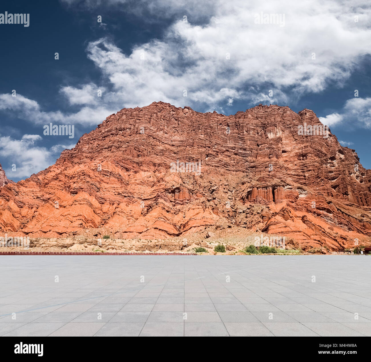 xinjiang geological landscape Stock Photo