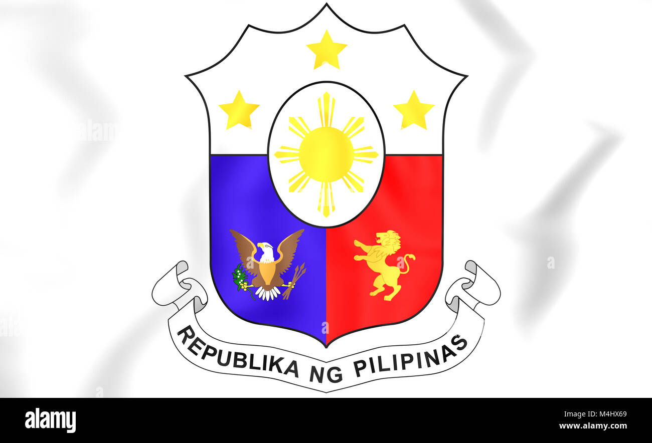 Philippines Coat of Arms. 3D Illustration Stock Photo Alamy