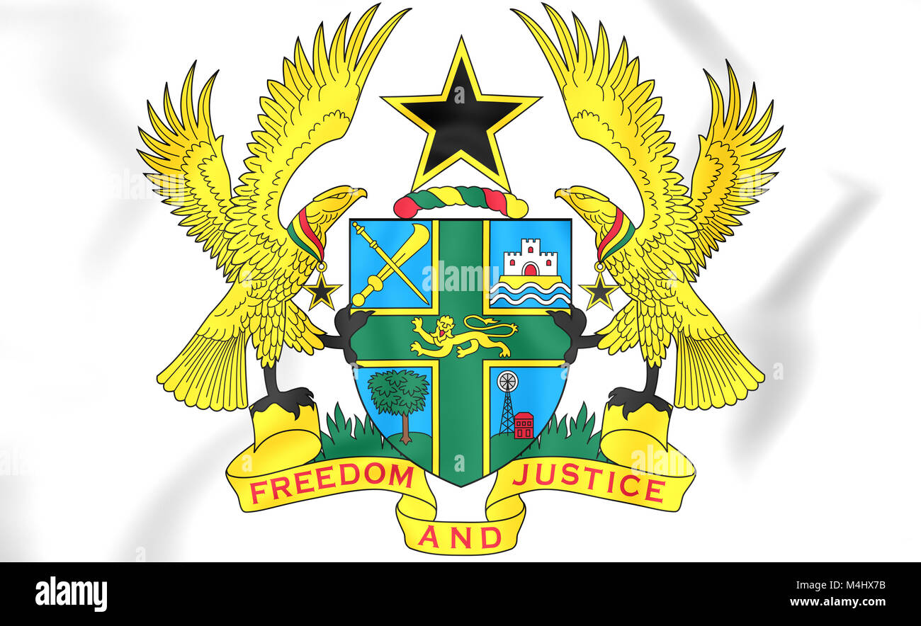 Ghana coat of arms hi-res stock photography and images - Alamy