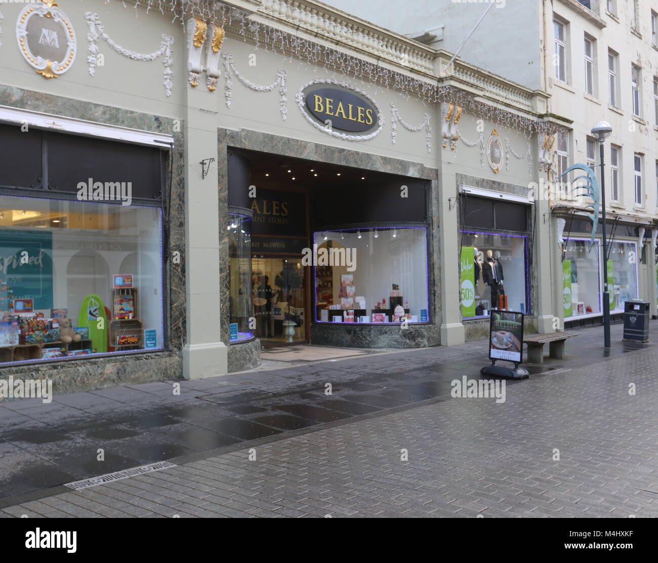 Department store Beales in former site of McEwans Perth Scotland