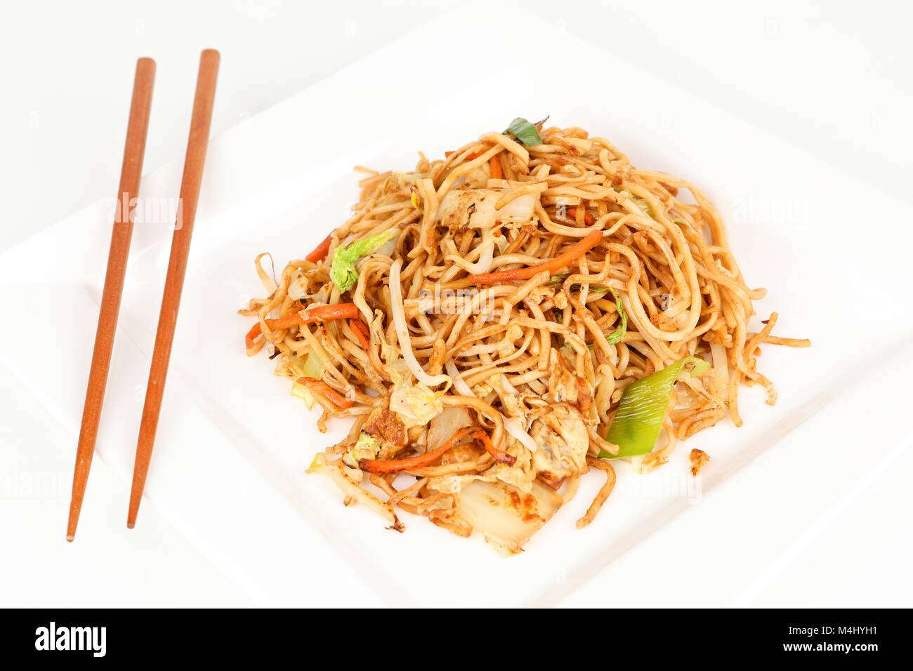 fried asian noodles Stock Photo - Alamy