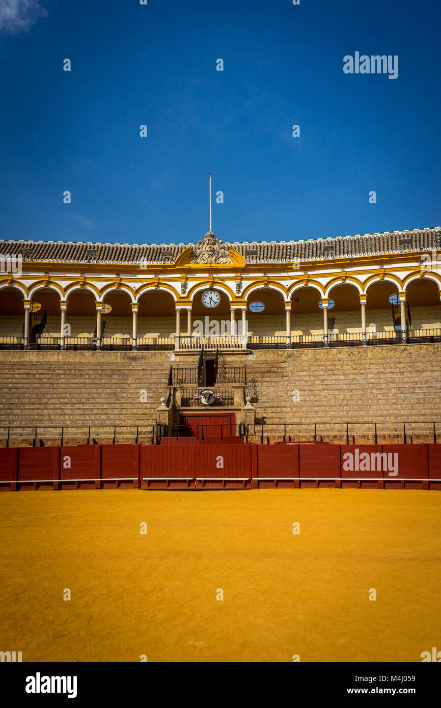 The bull fighting ring at Seville, Spain, Europe Stock Photo