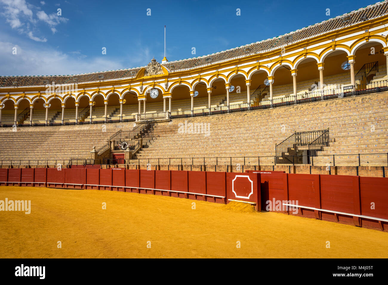 The bull fighting ring at Seville, Spain, Europe Stock Photo