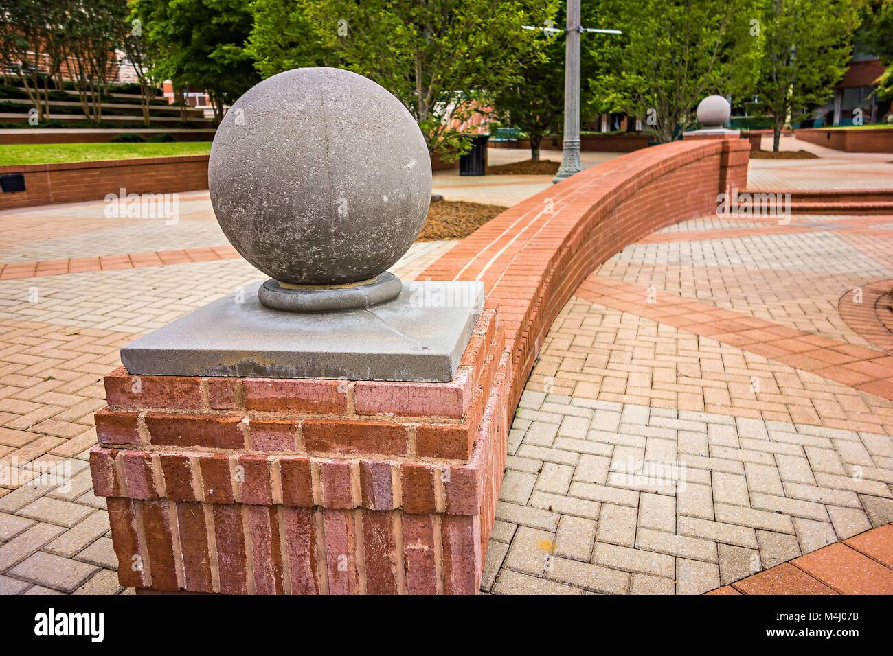 downtown of old town rock hill south carolina Stock Photo - Alamy