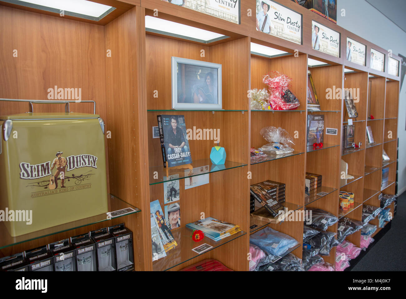 Gift shop at the Slim Dusty centre in South Kempsey,New South Wales