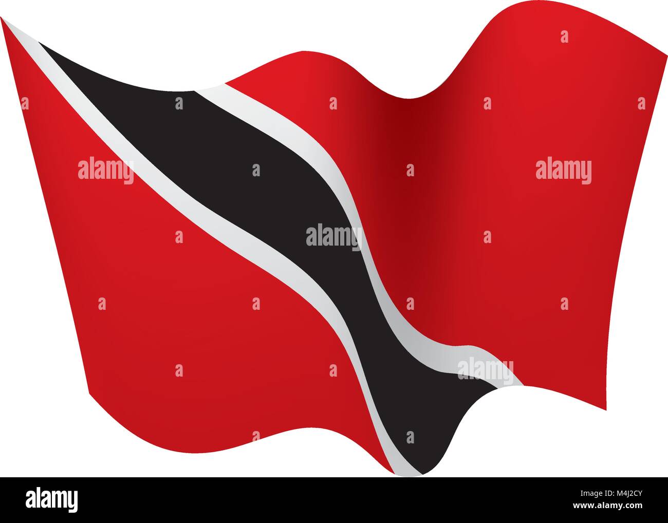 Trinidad And Tobago Flag Vector Illustration Stock Vector Image And Art