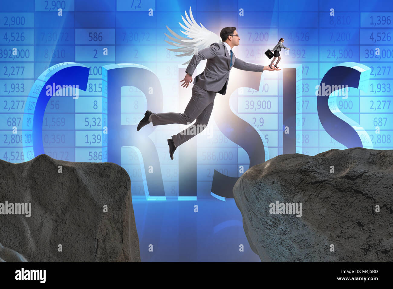 Venture capital concept with angel investor Stock Photo - Alamy