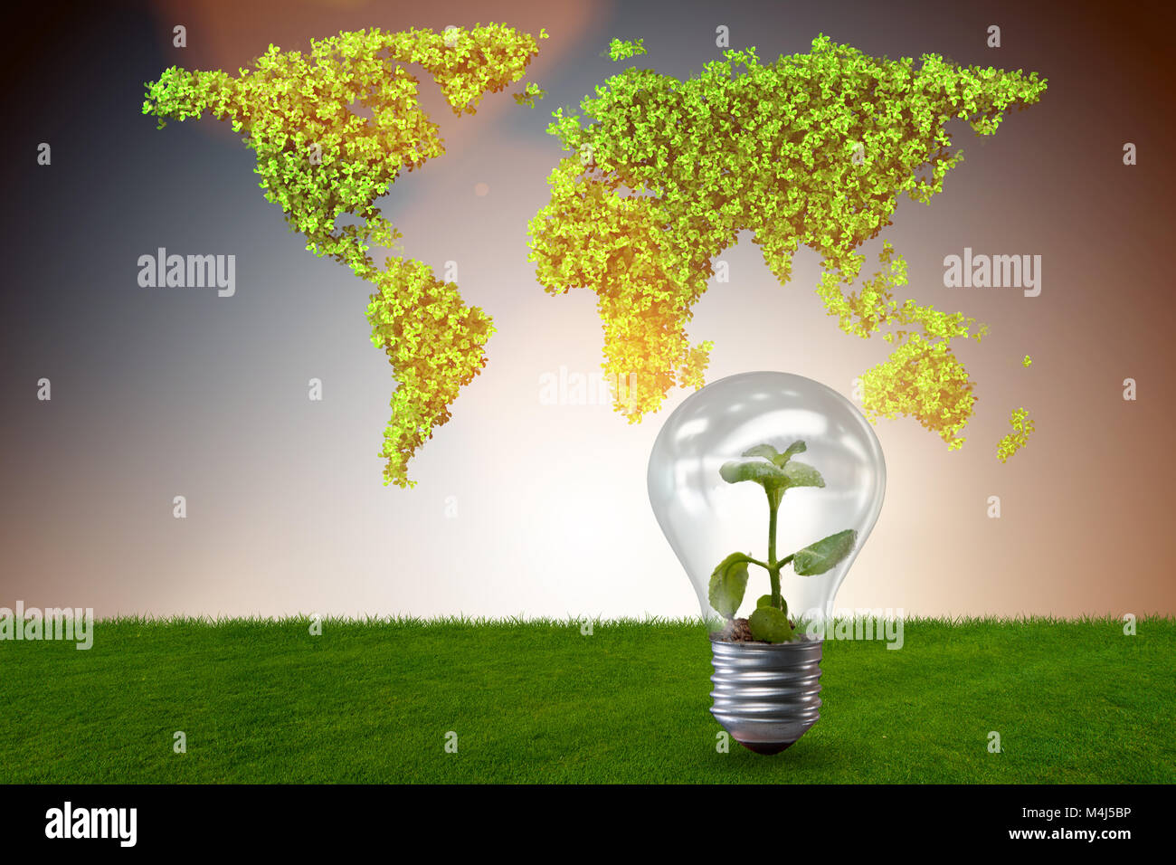 Renewable energy green planet 3d hi-res stock photography and images ...