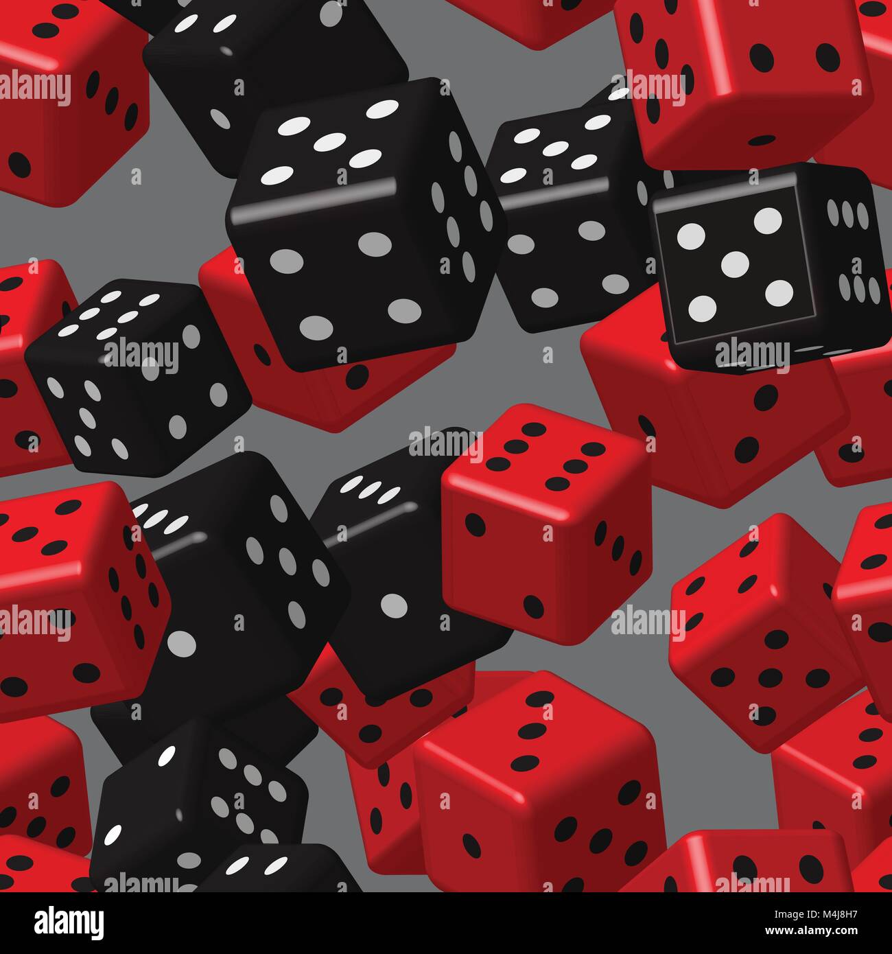 Red Black Dice Seamless Pattern Stock Vector Image & Art - Alamy