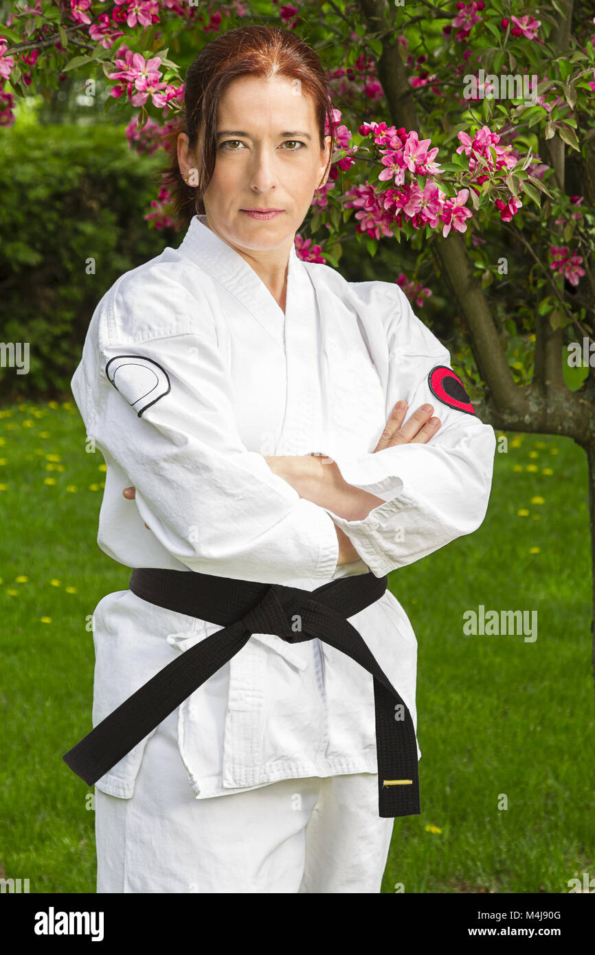 Woman martial art warrior Stock Photo Alamy