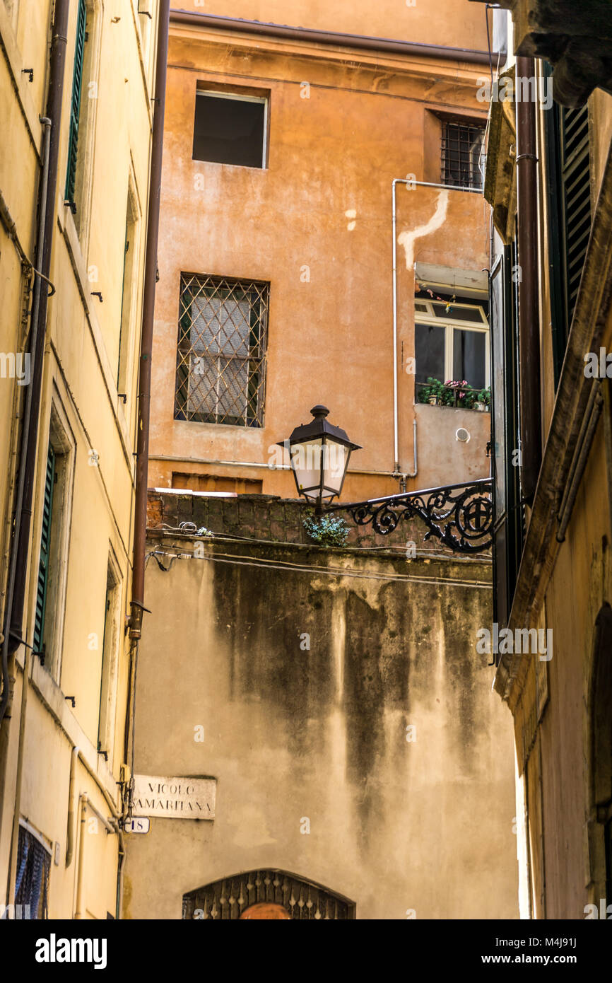 Italian street in Verona Stock Photo