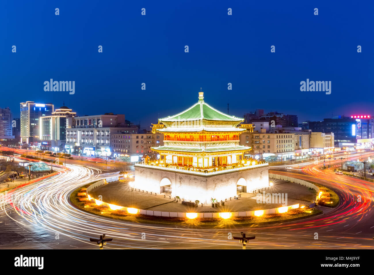 Bell tower at night hi-res stock photography and images - Alamy