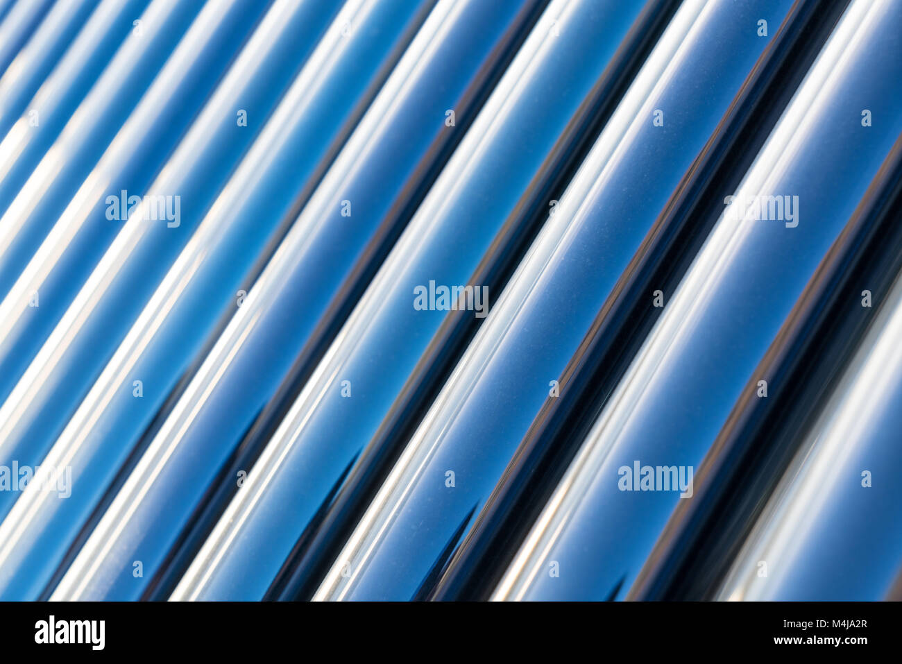 solar water heater closeup Stock Photo