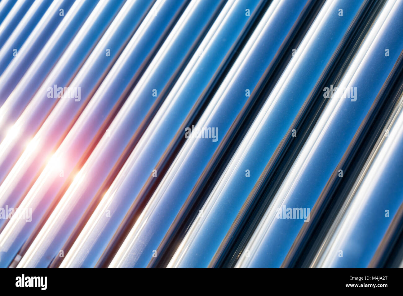 solar water heater closeup Stock Photo