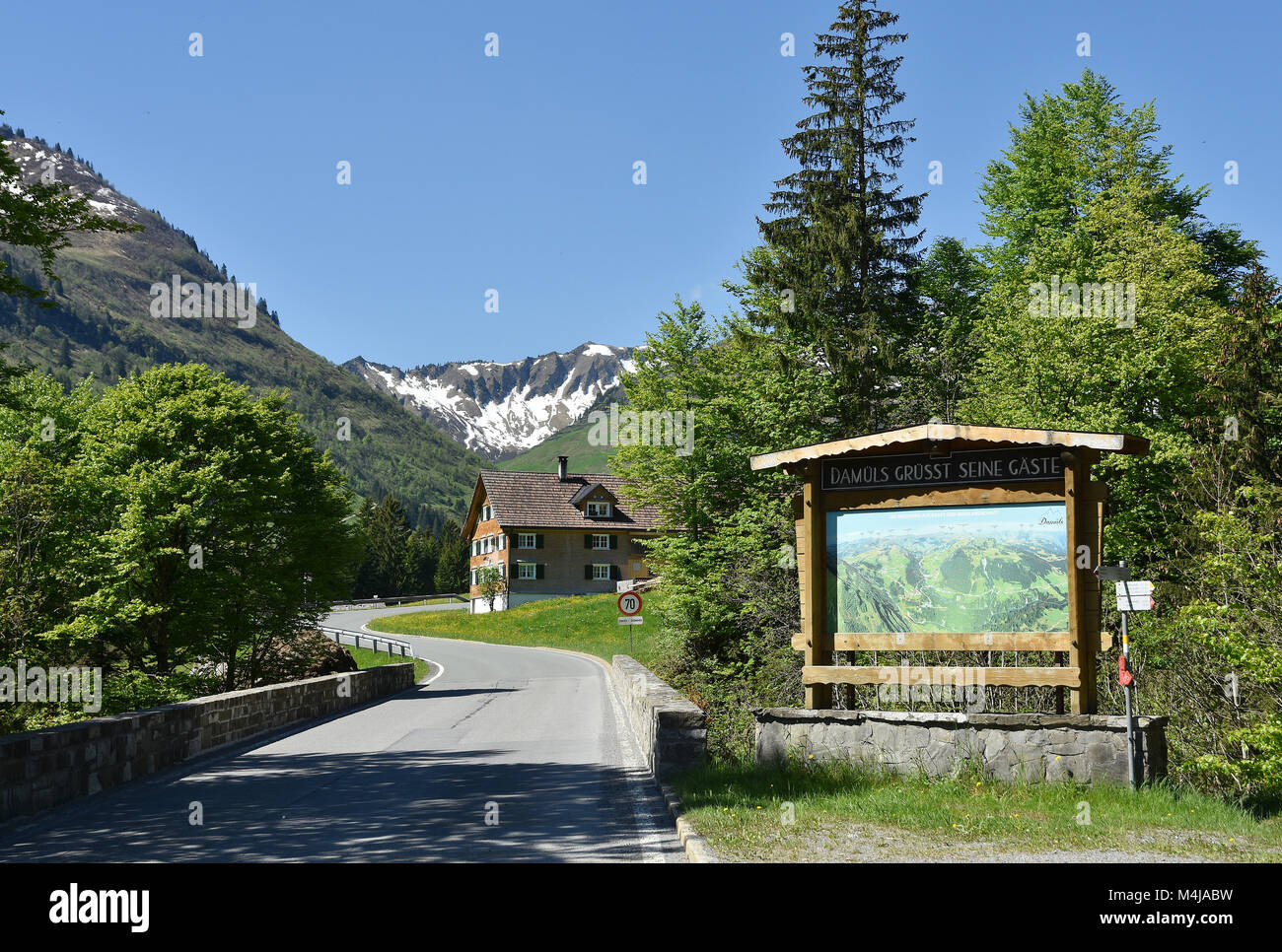 Bregenz Forest; Alps; Austria; Europe; Damuels; Stock Photo