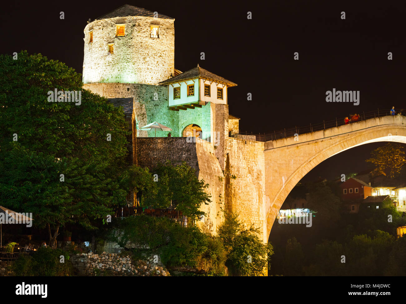 Old Bridge in Mostar - Bosnia and Herzegovina Stock Photo
