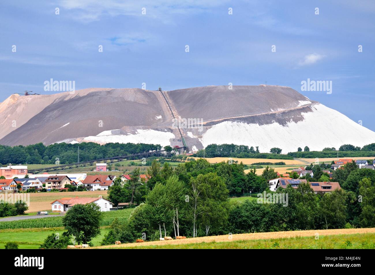 Mining dump in Neuhof Hesse Germany Stock Photo - Alamy