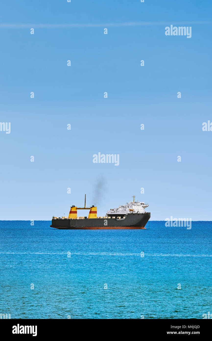 Ship in the Sea Stock Photo - Alamy