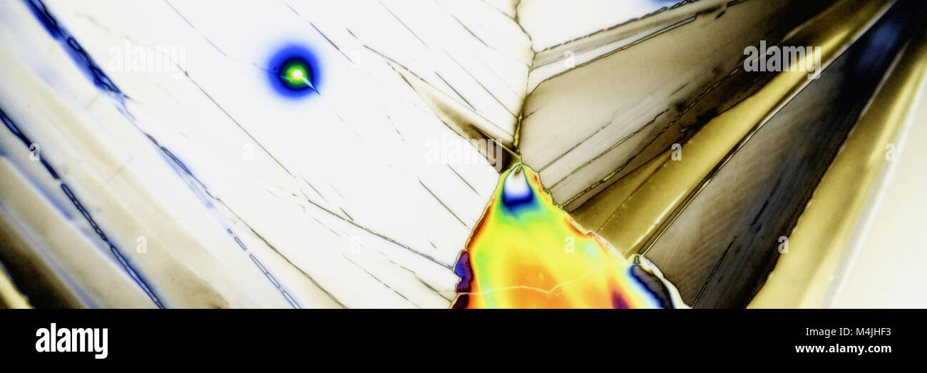 Microphoto of Micro Crystals in polarized Light Stock Photo - Alamy