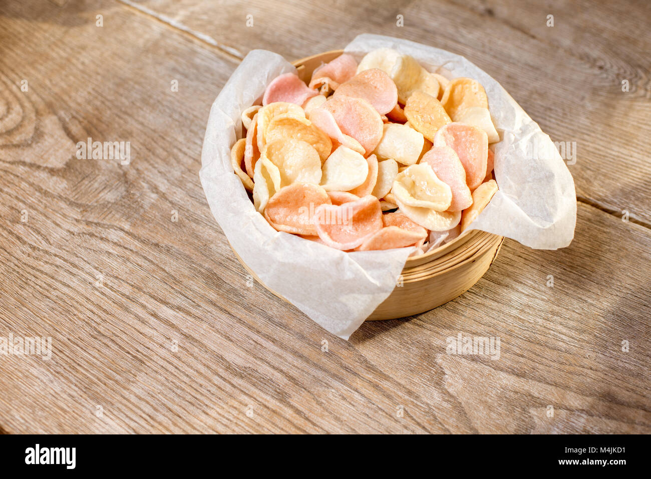 Rice chips on the table Stock Photo Alamy