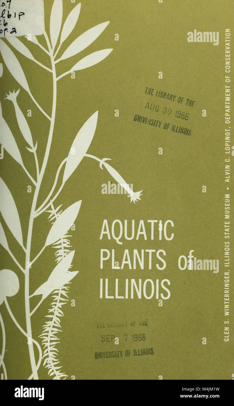 Aquatic plants of Illinois; an illustrated manual including species