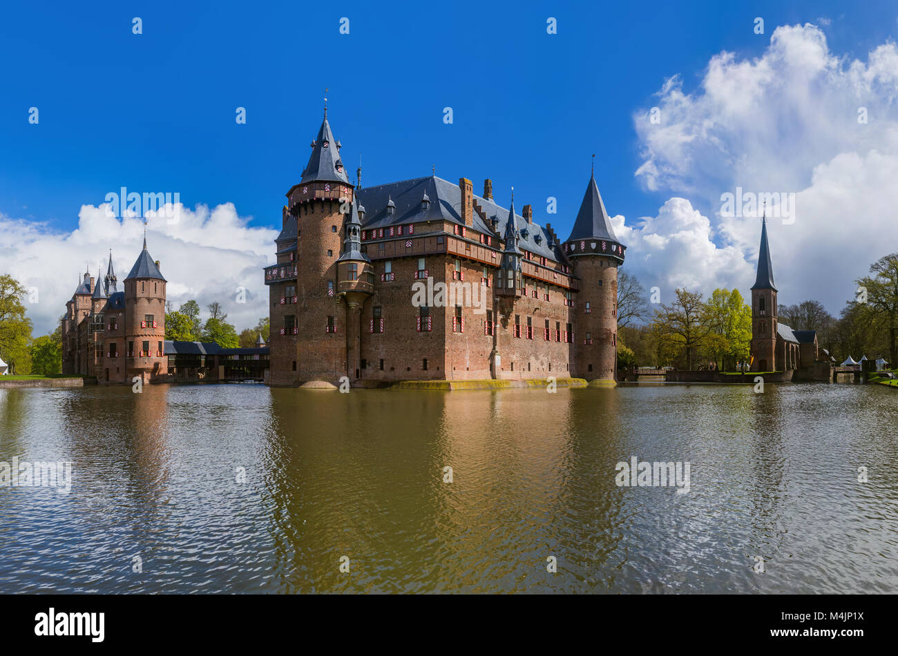 De Haar castle near Utrecht - Netherlands Stock Photo