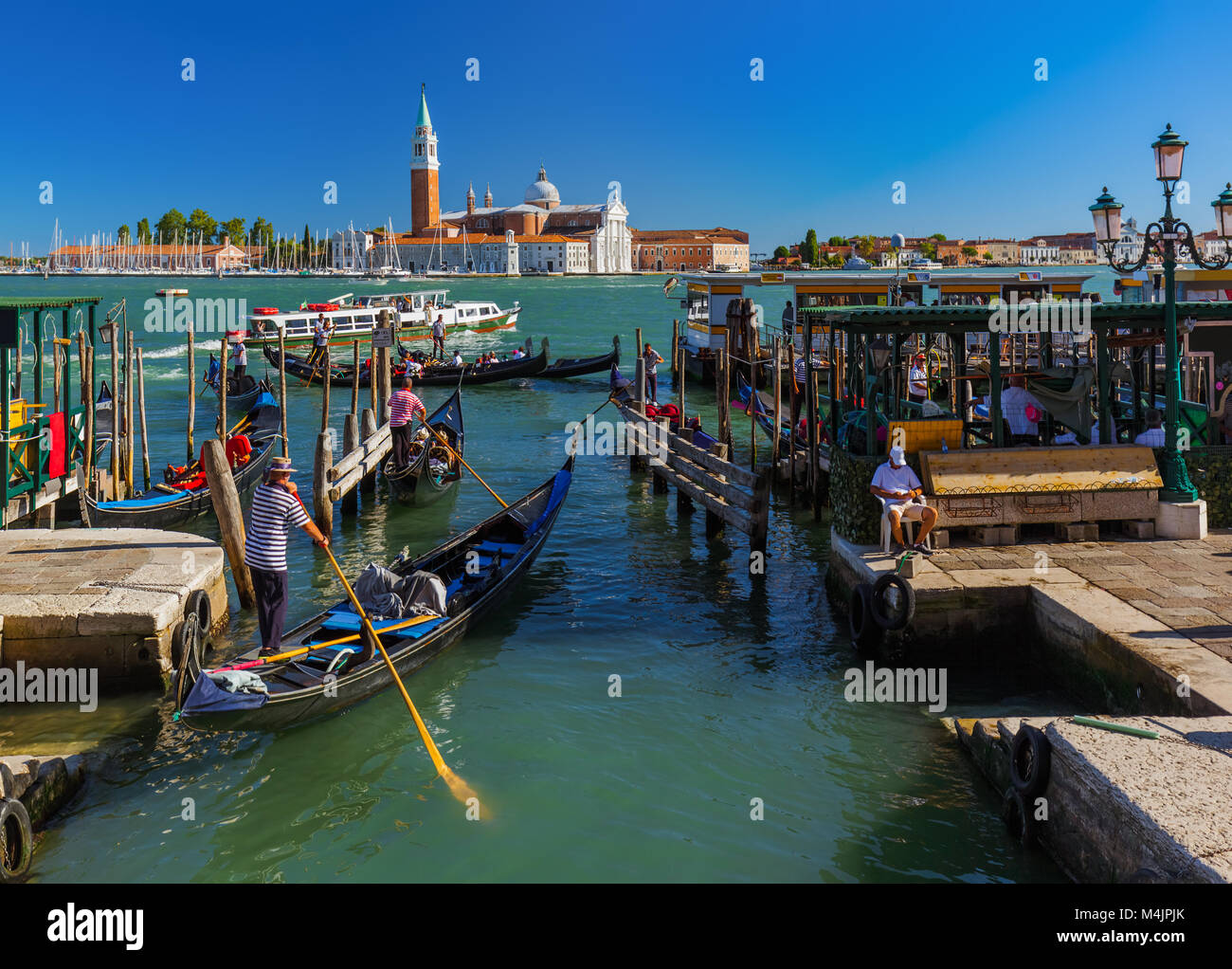 San Giorgio Maggiore church in Venice Italy Stock Photo - Alamy