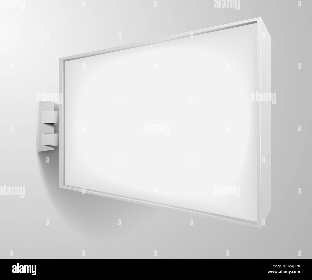 rectangular white signage Stock Photo - Alamy