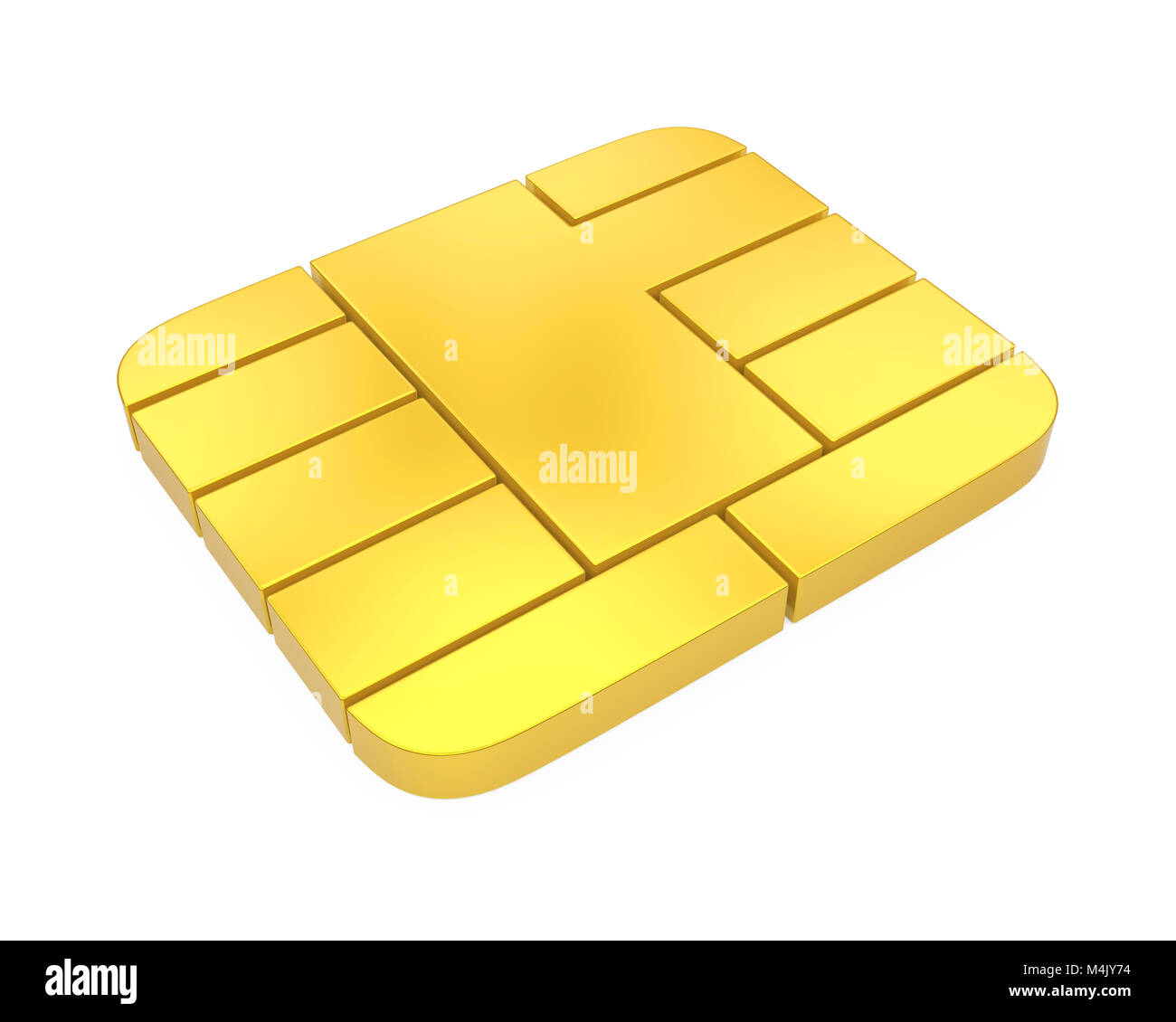 Credit Card Chip Isolated Stock Photo Alamy