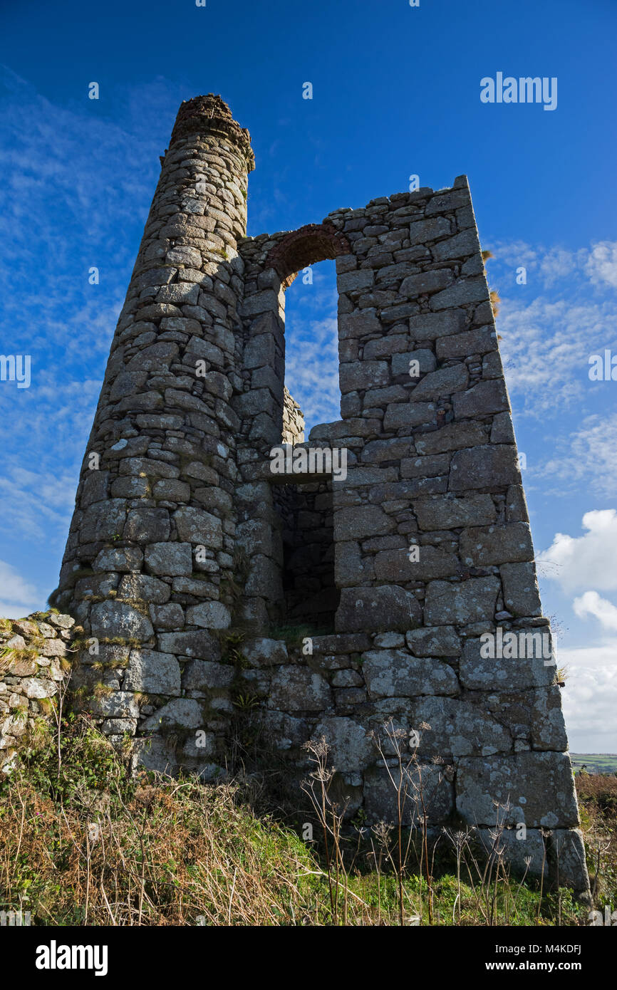 Cornwalls Industrial Heritage Twin Pools Gold Stock Photo 330996185