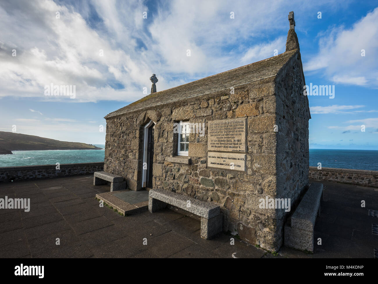 The Ancient Chapel of St Nicholas, St Ives, Cornwall, UK Stock Photo