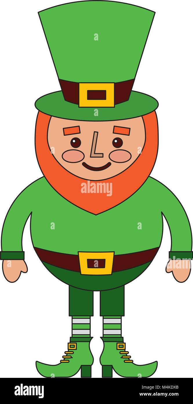 cute cartoon leprechaun st patricks day mascot character Stock Vector ...