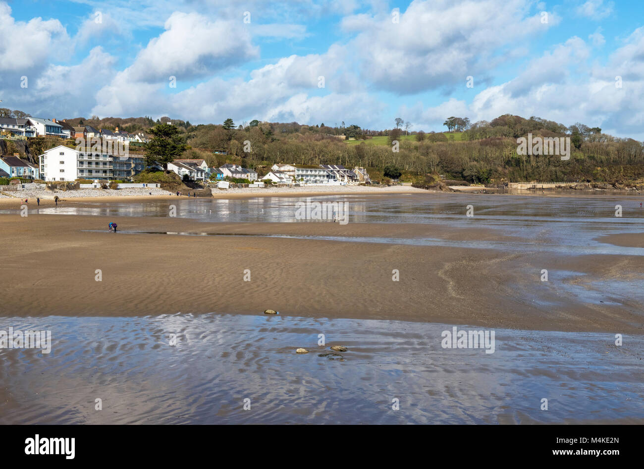Saundersfoot Holiday Town South Pembrokeshire West Wales Stock Photo
