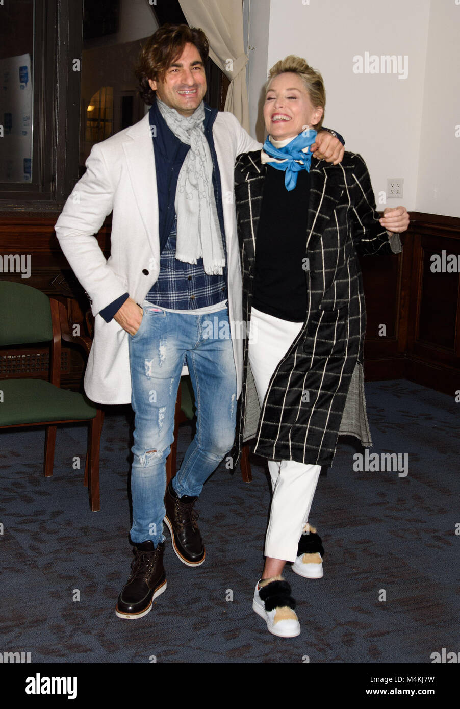 Cast of HBO Mosaic at 92Y Featuring: Sharon Stone, Guest Where: New