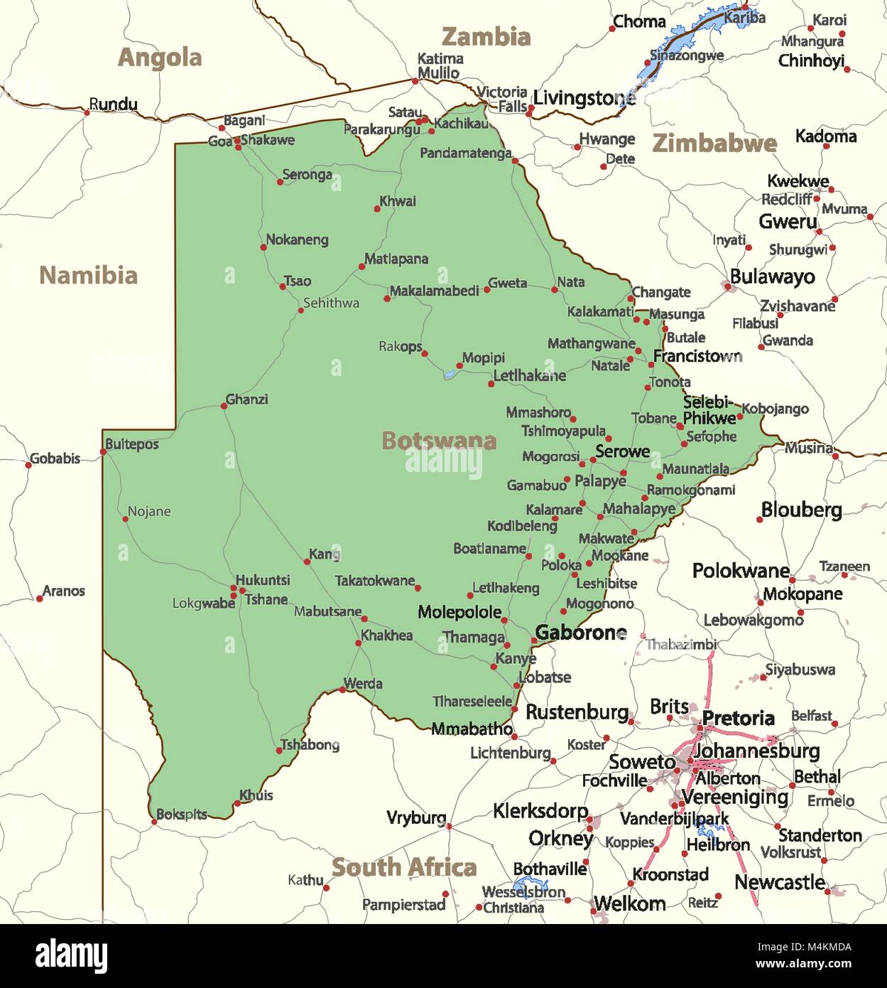 Botswana Map Geography Of Botswana Map Of Botswana Botswana Map Geography Of Botswana Map Of Botswana