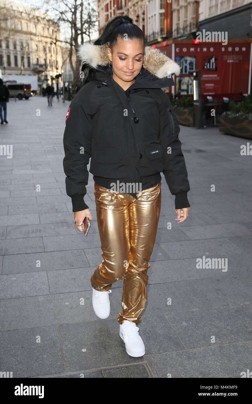 Mabel McVey seen arriving at the Global studios for Capital radio  Featuring: Mabel McVey Where: London, United Kingdom When: 17 Jan 2018 Credit: Michael Wright/WENN.com Stock Photo