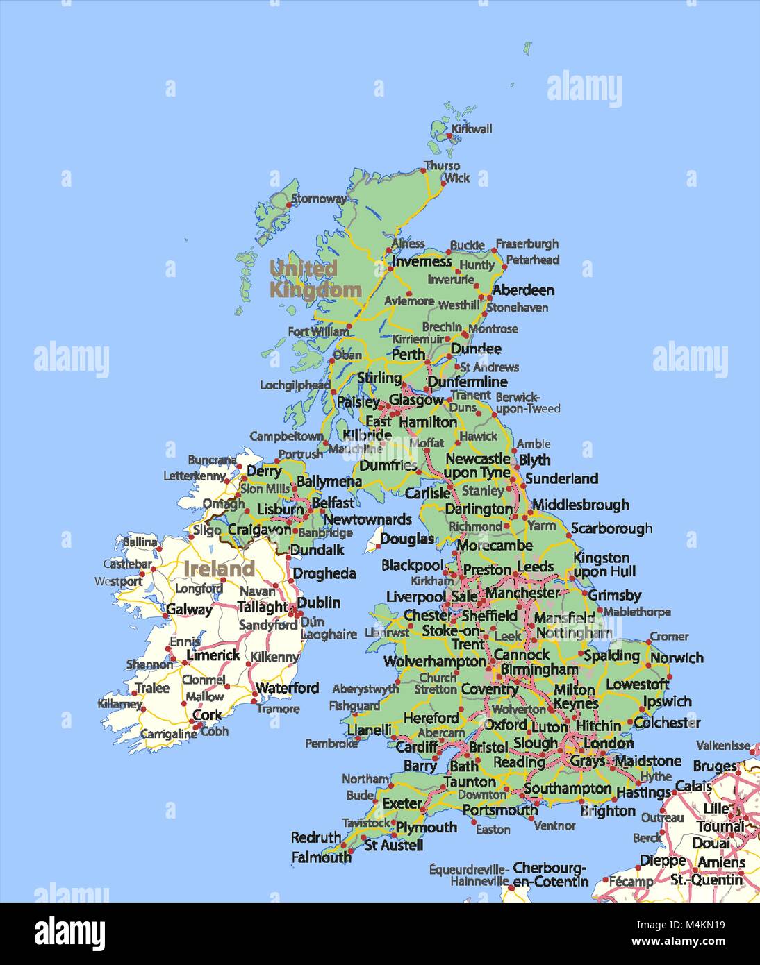 Outline map of britain hires stock photography and images Alamy