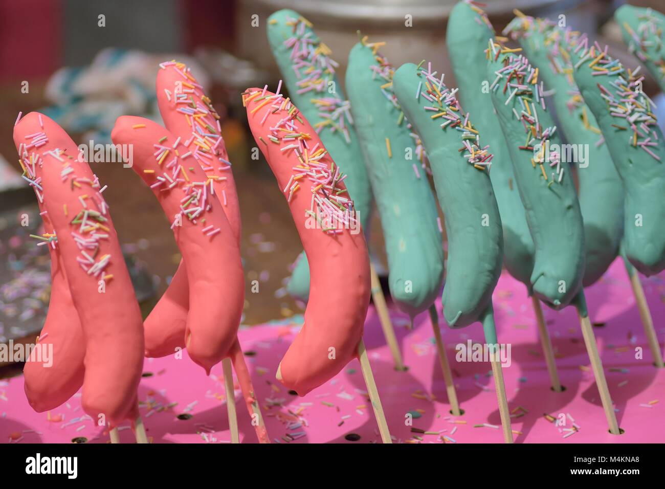 Tokyo street food Chocolate Banana famous dessert food Stock Photo Alamy