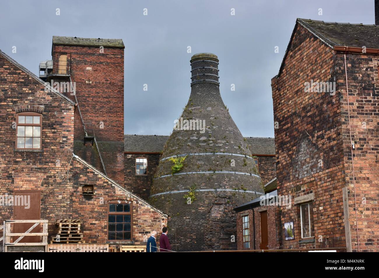Bottle oven in Middleport potteries on banks of Trent and Mersey canal