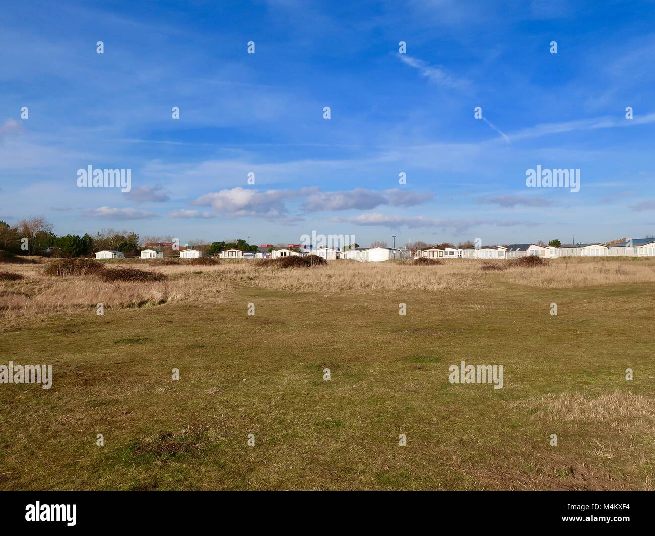 Caravan / mobile home park at Landguard Point in Felixstowe, Suffolk