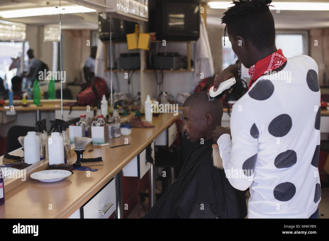 Head shaved by barber hires stock photography and images Alamy