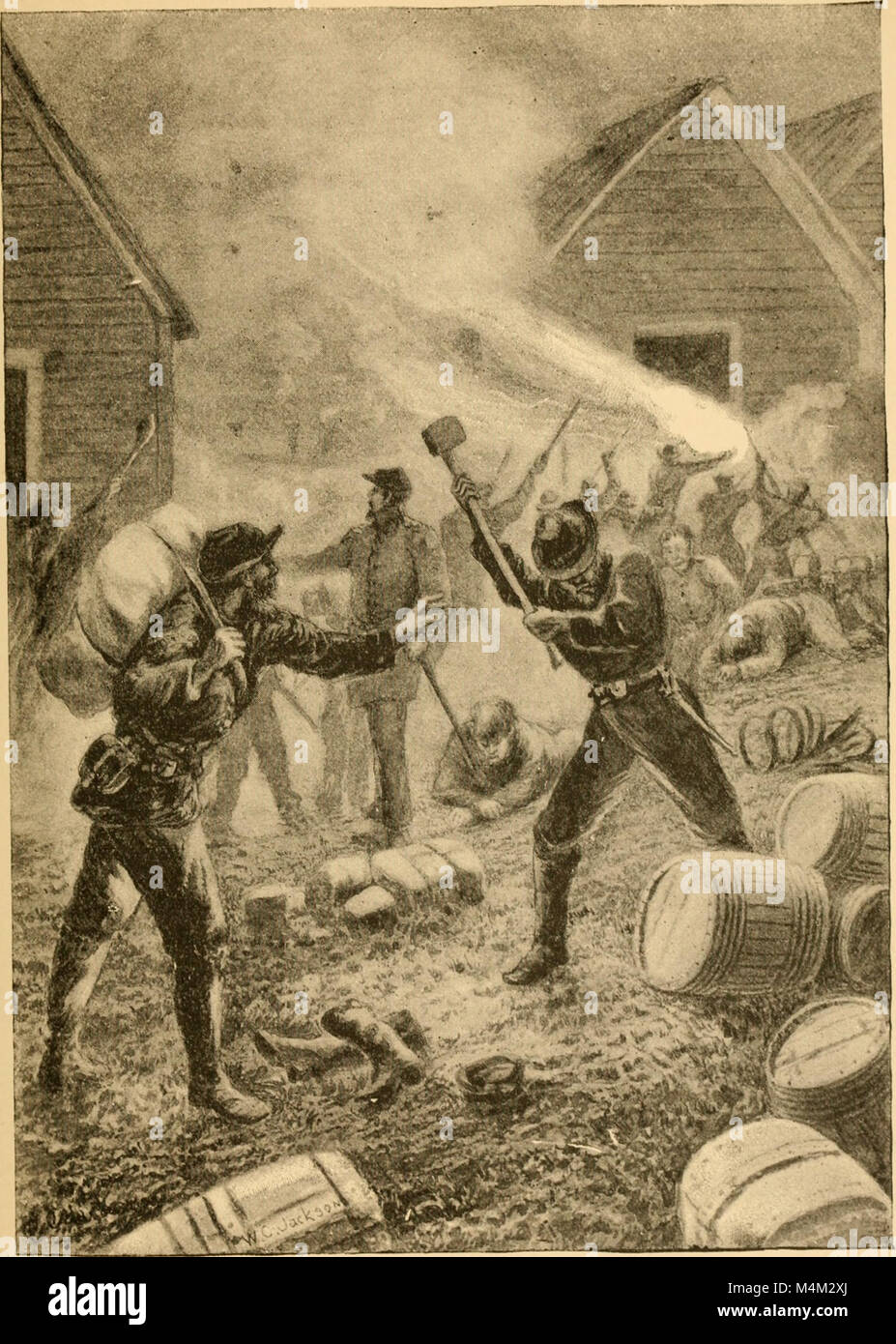 Battle fields and camp fires. A narrative of the principle military operations of the civil war from the removal of McClellan to the accession of Grant. (1862-1863) (1890) (14739672776) Stock Photo